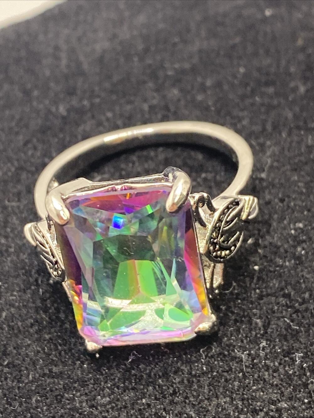 Womens Colorful Gem Ring Size 10